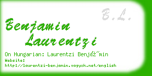 benjamin laurentzi business card